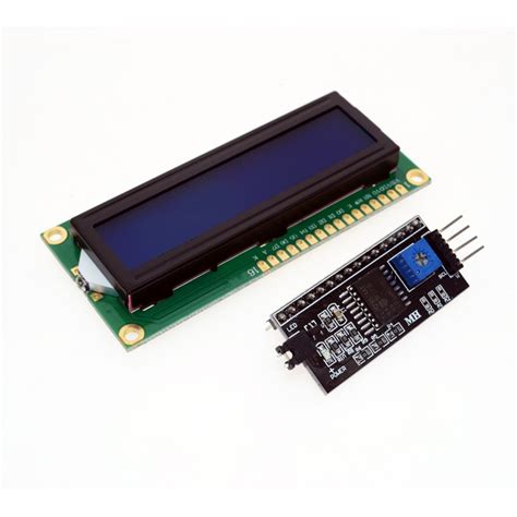 LCD Display 1602 blue + i2c adapter - ARDUSHOP