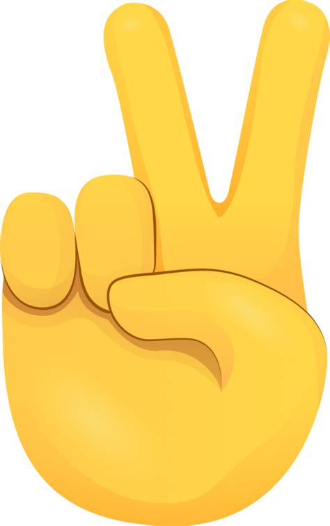 "Victory hand emoji" Emoji - Download for free – Iconduck