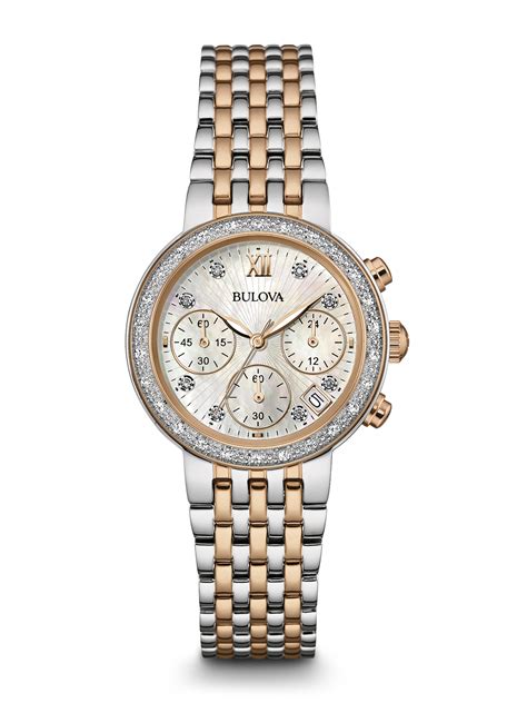 Women's Bulova Diamond Chronograph Watch 98R215 » Long Island, NY Jewelry Store