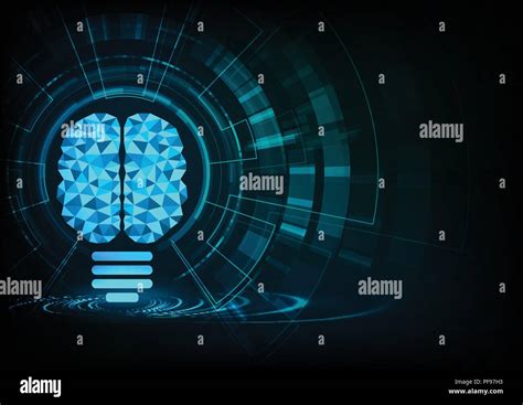 Artificial intelligence (AI) animation concept , deep learning modern ...