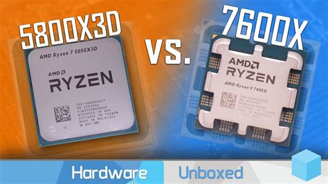 Ryzen 7 5800X3D or Ryzen 5 7600X? AM4 vs AM5: 50+ Game Benchmark - YouTube