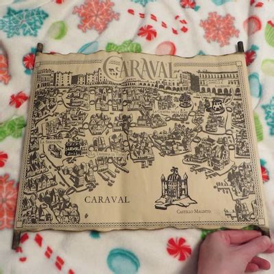 Map of Caraval on Handmade Scroll, Isla De Los Sueños Map, Legendary Map, Finale Map - Etsy