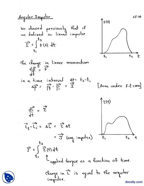 Angular Impulse-Physics-Lecture Notes - Docsity