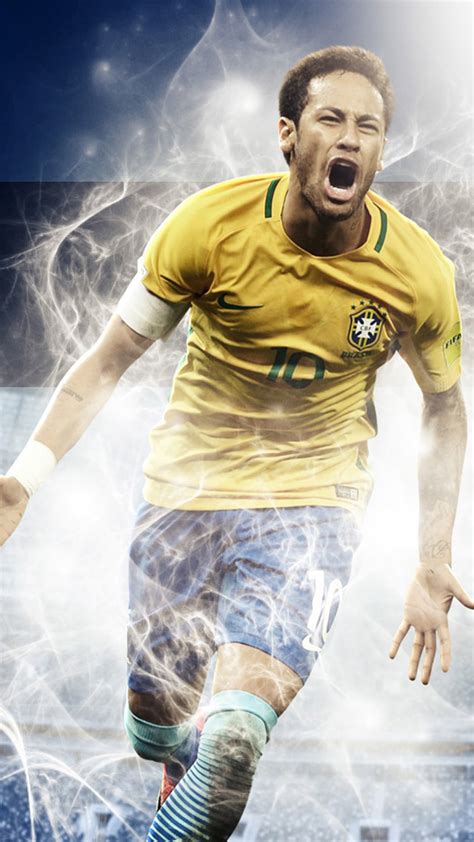 Neymar Brazil FIFA World Cup 2018 4K Ultra HD Mobile Phone Wallpaper