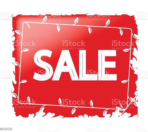 Red Decorative Sale Banner Vector Stock Illustration - Download Image Now - Advertisement ...