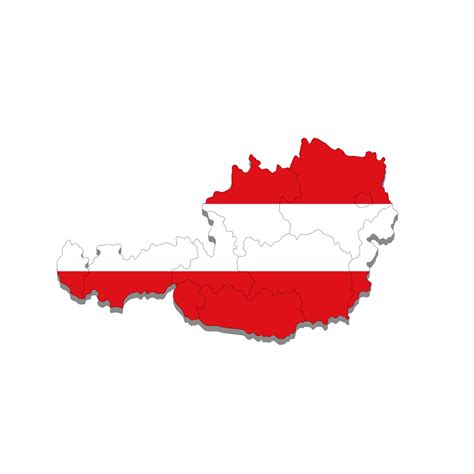 Map of Austria with borders of cities. Vector illustration 2036226 ...