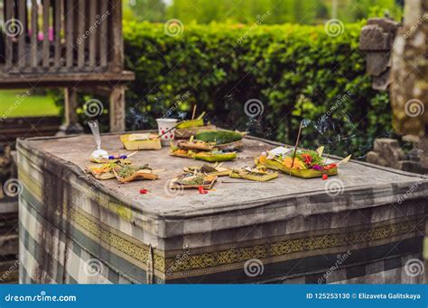 Balinese Hindu Offerings Called Canang. Canang Sari is One of Th Stock ...