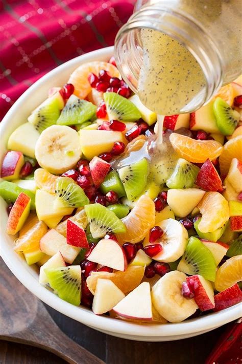 Winter Fruit Salad with Lemon Poppy Seed Dressing - Cooking Classy