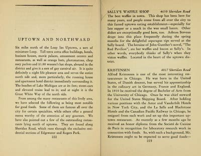 Uptown Chicago History: 1930s Uptown Chicago Restaurant Reviews