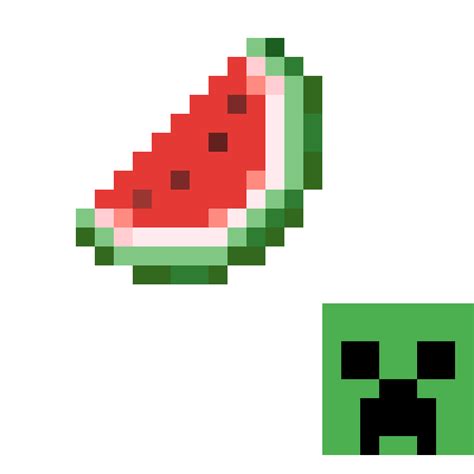 Minecraft melon slice pixel art 320125