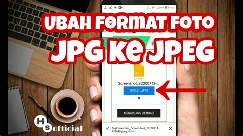 Cara ubah Format gambar dan foto JPG ke JPEG - YouTube