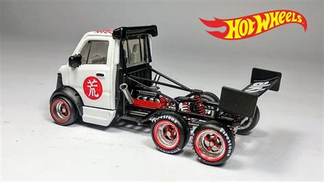 KEI TRUCK - 6 Wheeler MIGHTY K HOT WHEELS CUSTOM - YouTube