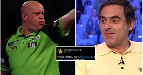 Ronnie O’Sullivan vs Michael van Gerwen: Green Machine calls out Rocket