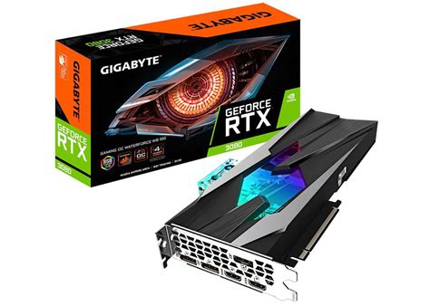 NVIDIA GIGABYTE GAMING WATERFORCE GeForce RTX 3080 REV 1.0 10GB OC ...