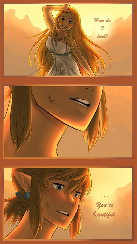 In skyward sword Zelda shows her dess to Link before the wing ceremeny and it was so cute, so I ...