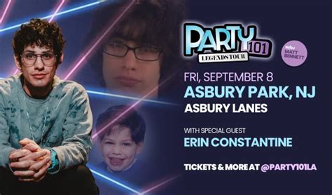 The Party101 Legends Tour w/ DJ Matt Bennett tickets in Asbury Park at ...