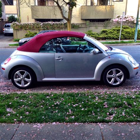 Rare colour combo on this VW Beetle Cabrio, spotted in Kitsahlano, Vancouver. Volkswagen Beetle ...