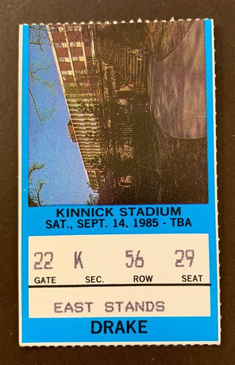 Iowa Hawkeyes 9/14/1985 NCAA football ticket stub vs Drake | eBay