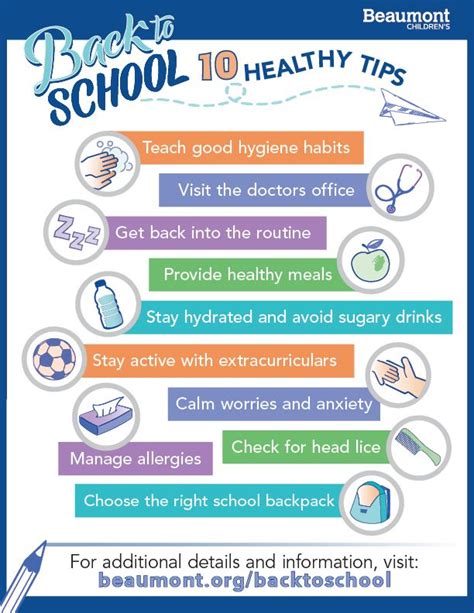 10 Back-to-School Healthy Tips | School health, Back to school hacks, Back to school