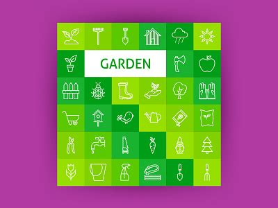 Garden Line Art Icons by Ganna Sereda (Anna_leni) on Dribbble