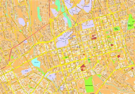 Almaty vector map. EPS Illustrator Vector Maps of Asia Cities. Eps ...