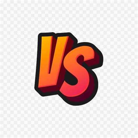 Premium Vector | Vs letters or versus logo vector sign isolated on transparent background.