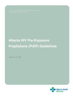 Alberta HIV Pre-Exposure Prophylaxis (PrEP) Guidelines / alberta-hiv ...