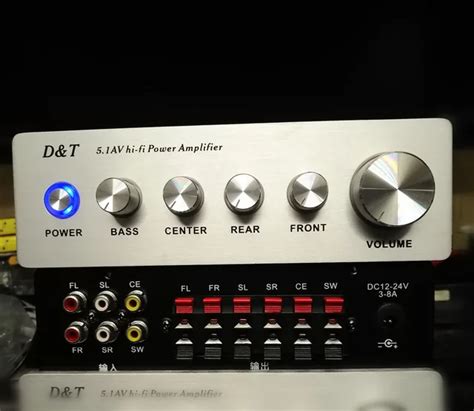 High power 5.1 digital amplifier 6 channel home theater audio amplifier ...