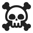 Skull And Crossbones Icon | FluentUI Emoji Mono Iconpack | Microsoft