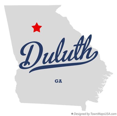 Map of Duluth, GA, Georgia