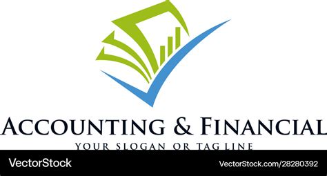 Accounting and financial logo Royalty Free Vector Image