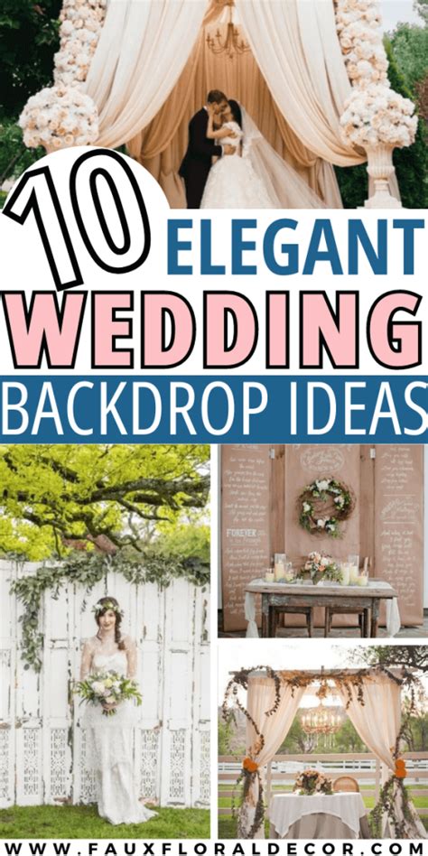 10 Beyond Stunning Wedding Backdrop Ideas You Need To See