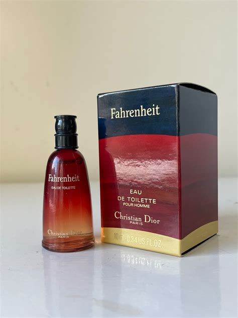 FAHRENHEIT by Christian Dior Vintage 10 Ml Eau De Toilette MINIATURE - Etsy