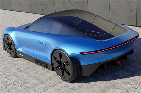 Electric Porsche 911 concept looks pretty in panoramic glass windshield + headlights staring ...