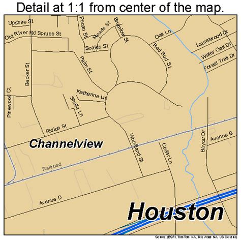 Channelview Texas Street Map 4814236