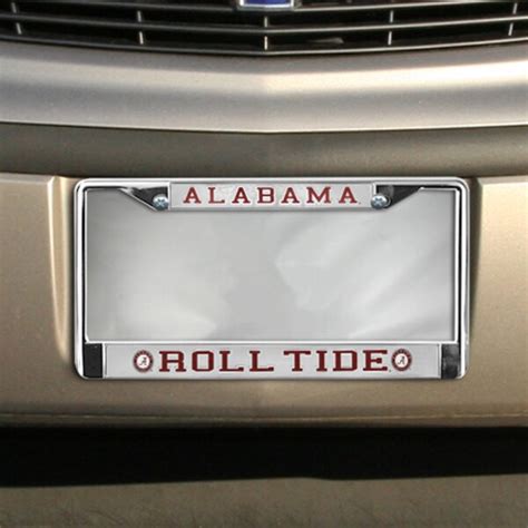 Alabama Crimson Tide Frost Chrome License Plate Frame | Official ...