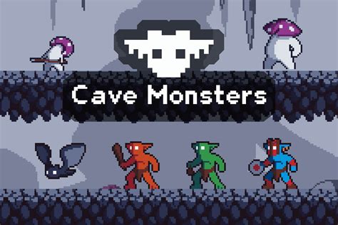 Cave Monster Pixel Art Game Sprite Pack - CraftPix.net