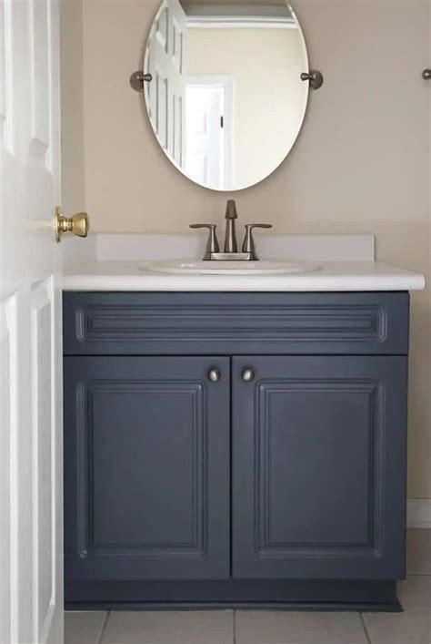 Painted Bathroom Cabinet Before and Afters: Ideas and Paint Colors ...