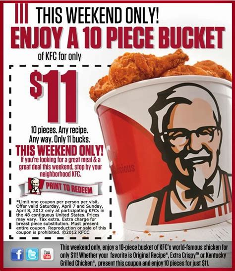 Free Printable Coupons: Kfc Coupons