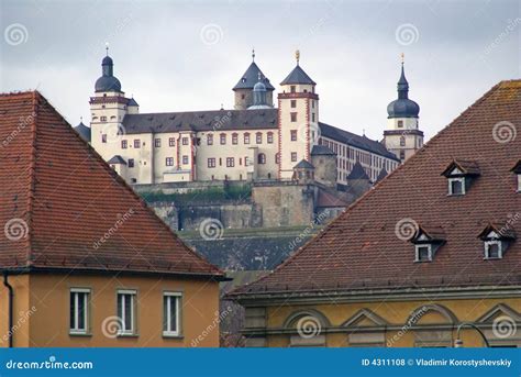 Wurzburg Castle, Germany stock photo. Image of franconia - 4311108