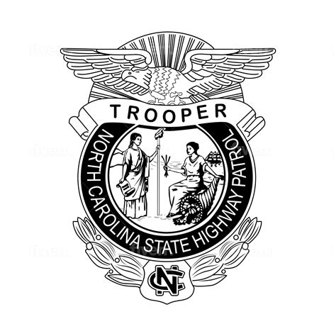 North Carolina Highway Patrol Badge SVG - Etsy