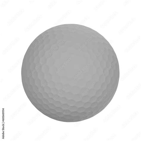 3d golf ball. 3d golf icon. golf ball isolated on white. icon 3d golf ball on transparent ...