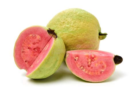 Pink guava stock image. Image of leaf, isolated, close - 149118341