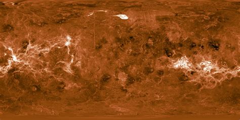 Mercator Projection of Surface of Venus [4096×2048] : r/MapPorn