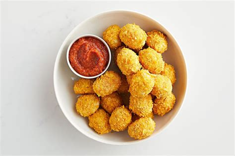 Healthy chicken nuggets with tomato dipping sauce