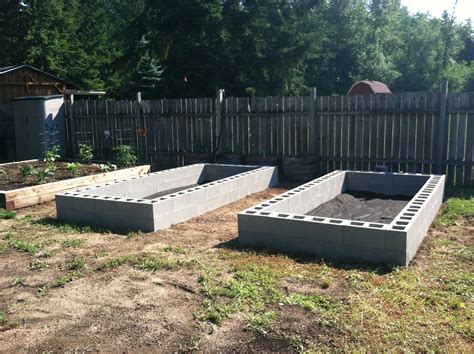 Cinder block raised beds Raised Vegetable Gardens, Vegetable Garden Tips, Building Raised Garden ...