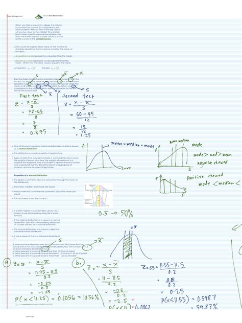 Z-Score Examples With Solutions | PDF | Standard Score | Regression Analysis