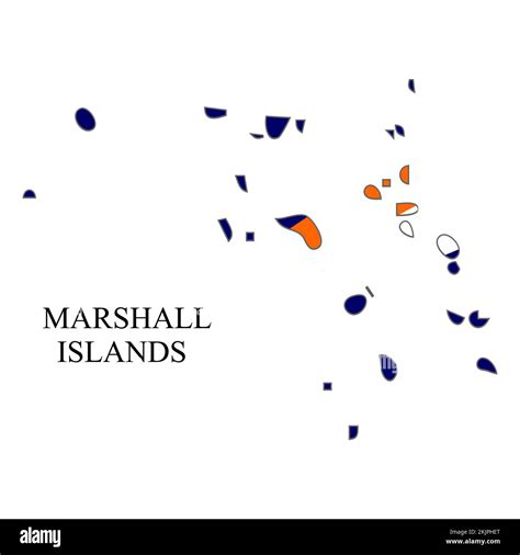 Marshall Islands map vector illustration. Global economy. Famous country. Oceania region ...