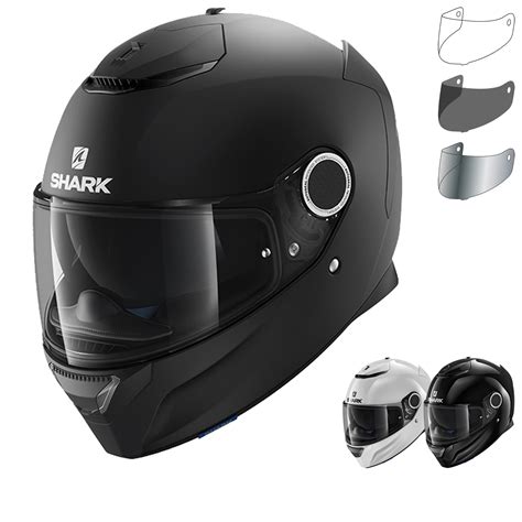 Shark Spartan Dual Black Motorcycle Helmet & Visor - New Arrivals - Ghostbikes.com