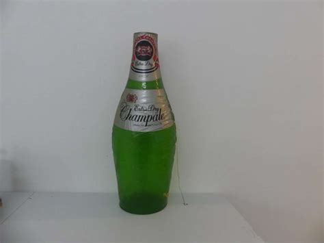 Lot #84 Extra Dry Champale Inflatable Bottle Sign - 29" Tall - Hidden ...